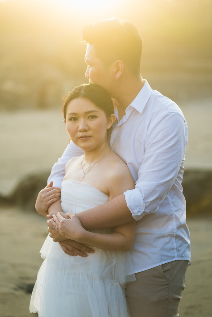 photoshoot golden hour beach session