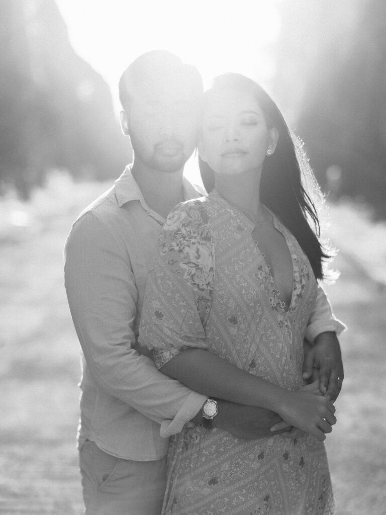 Sunset couple session Uluwatu Bali candid close up golden hour beach