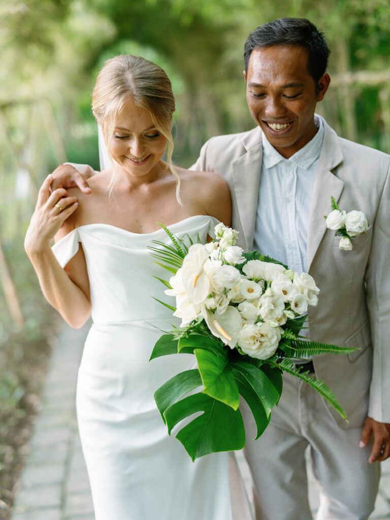Couple portrait Padma Resort Legian Bali wedding — Luxima documentary wedding photographe